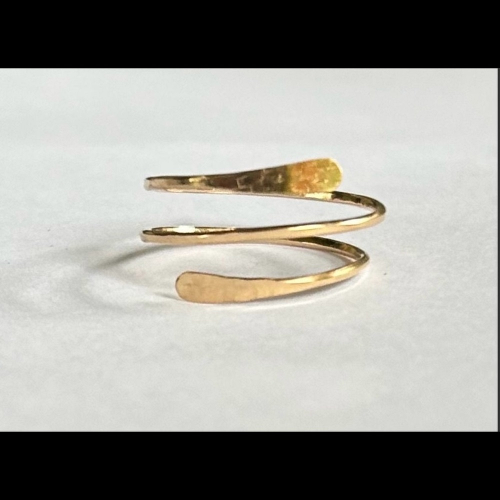 Handmade gold wrap ring- just message me your size after purchase:)